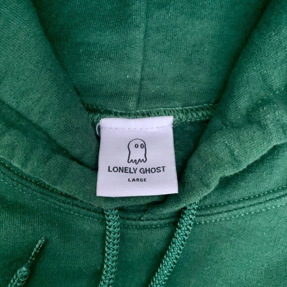 LONELY GHOST Green Hoodie - Picture 4 of 8